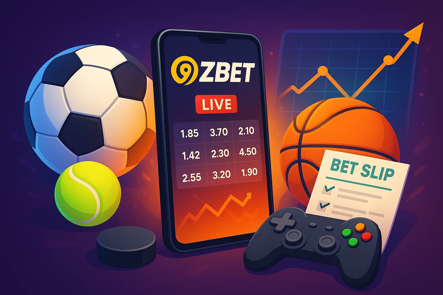 Aposte em apostas esportivas no cassino online 9ZBET
